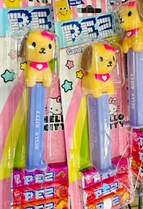 Hello Kitty PEZ Spender Welpe mit rosa Schleife NEU - Bild 1 von 1