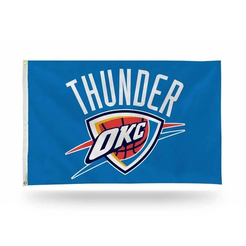 NBA Basketball OKLAHOMA CITY THUNDER 3' x 5' OKC Indoor Outdoor Nylon FLAG Cover