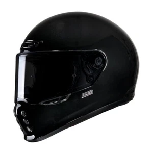 HJC V10 ECE 22.06 Pinlock Fiberglass Full Face Motorcycle Helmet - Gloss Black - Picture 1 of 3