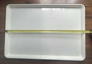 MFG Vassoio 25,75”X 17,75” Vassoio in Fibra di Vetro Stampato Bianco Off White Made in USA - Foto 1 di 11