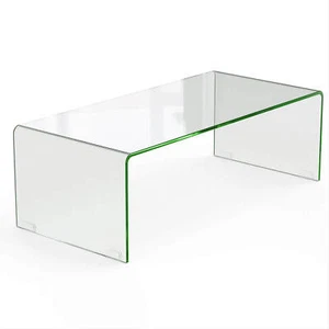 Tempered Glass Coffee Table Accent Cocktail Side Table for Living Room - Picture 1 of 8
