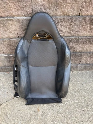 02-04 ACURA RSX - BLACK - RIGHT FRONT UPPER SEAT SKIN LEATHER COVER OEM 271 - Image 1 of 4