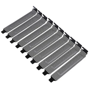 10Pcs New black PCI slot cover dust filter blanking plate hard steFY MB - Afbeelding 1 van 9