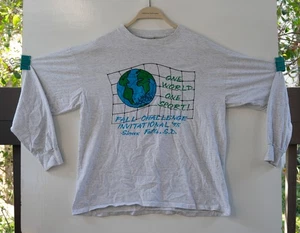 Vintage 1995 Planet Soccer Pepsi Shirt Single Stitch Herren grau T-Shirt Gr. L - Bild 1 von 8
