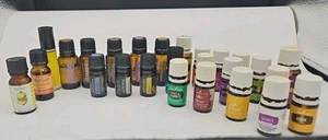 Young Living Doterra UpEssential Oils Lot of 24+ Unwashed Empty Bottles Assorted - Picture 1 of 9