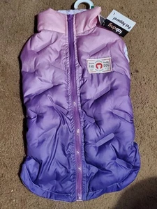 Fabdog Pet, Dog Puffer Jacket/Coat/vest Ombré Purple/Pink Size Large NWT - Picture 1 of 3