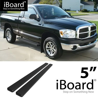 Running Board 5in Steel Black Fit Dodge Ram 1500 2500 3500 Regular Cab 02-08 - Изображение 1 из 4