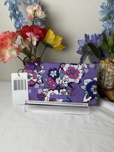 Vera Bradley Verzauberter Garten Scheckbuchhülle nicht mehr produziert Neu mit Etikett - Bild 1 von 5