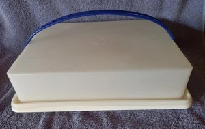 Tupperware Kuchenbehälter für Blechkuchen rechteckig mit 4 Loch Griff Tragegriff - Bild 1 von 5
