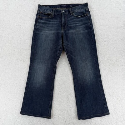 Pantalones de mezclilla Lucky Brand 367 para hombre 33x30 azul bootcut elástico lavado oscuro alterado Foto 1 de 4