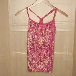Champion Womens Pink Geometric Athletic Tank Top Medium - Picture 1 of 5