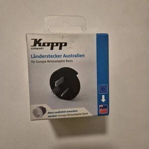 Kopp Länderstecker Australien für Europa-Reiseadapter Basis – schwarz - Bild 1 von 2