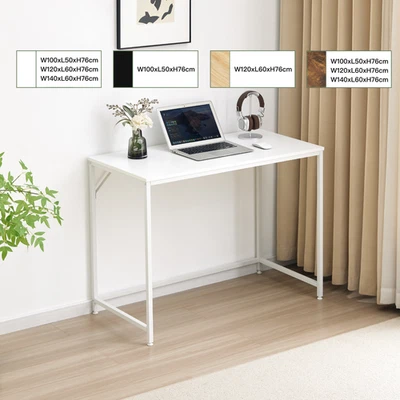 Schreibtisch 100–140 cm (76 cm hoch) – Einfacher Büroschreibtisch/Computertisch - Bild 1 von 4