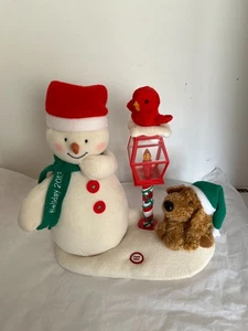 2013 Hallmark Jingle Pals Singing Animated Wish Merry Christmas Snowman Dog Bird - Picture 1 of 3