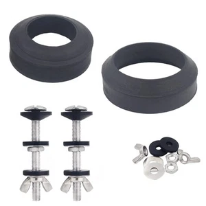 Universal Toilet Tank To Bowl Gasket,2 Kind Gasket and 2 Sets 5/16*3.15 inch ... - Picture 1 of 6