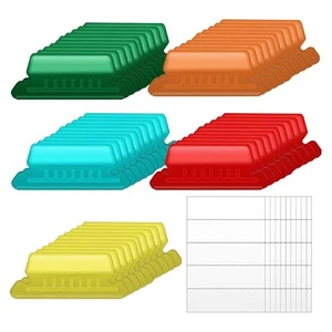 50 Pièces Étiquettes de Dossiers Suspendus avec 50 Inserts, 2 Pouces pour É7771 - Photo 1/6
