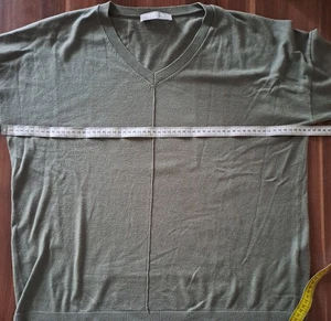 Thom by Thomas Rath, Pullover, schilf, Gr. 42, V-Ausschnitt, 5% Kaschmir - Bild 1 von 12