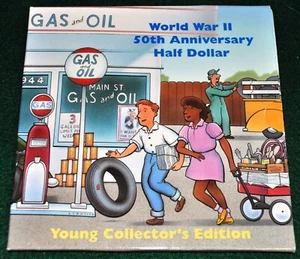 1991-1995 Young Collector's US Mint WWII Commemorative Clad Half Dollar - Picture 1 of 5