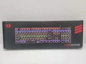 Pink Redragon K228 104 keys Full Size Mechanical Gaming Keyboard Rainbow Backlit - Picture 1 of 4