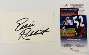Eddie Rabbitt Signed Autographed 3x5 Card JSA Certified Country Music