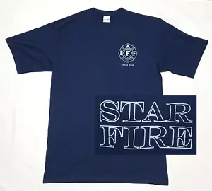 STAR FIRE PROTECTION DISTRICT Shirt LARGE TALL blau - IAFF LOCAL 4716 IDAHO FD - Bild 1 von 7