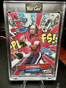 22/35 CJ STROUD 2023 Wild Card Alumination Comix Rookie SILVER SPECKLE Playoffs - Imagen 1 de 2