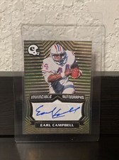 2021 Chronicles Football Earl Campbell Invincible Autograph Card #ECA Oilers