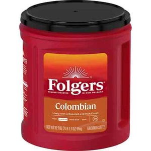 Folgers Caffè Colombiano, Caffè Macinato a Tostatura Media, Bidone da 33,7 once - Foto 1 di 8