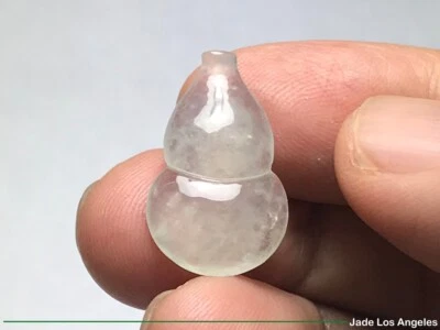 Calabaza rica 發財葫蘆 Jadeíta suelta helada translúcida para colgante 8,50 quilates L010 Foto 1 de 4