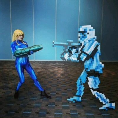 Stormtrooper Cosplay 8bit Star Wars Pixel Super Nintendo Pixelated Costume armor - Image 1 of 4