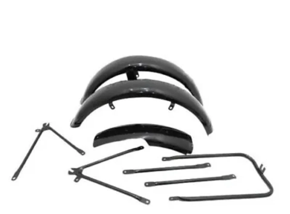 Juego de guardabarros pintado negro modelo militar Matchless G3L Ajs 16M/APTO PARA Foto 1 de 4