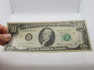 1969A $10 Star FRN #B13431016* - Picture 1 of 6