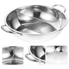 12.9" Divided Hotpot for Induction Cooktop - Double Sauce Pot