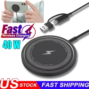 40W Magsafe Wireless Magnetic Fast Charger For iPhone 16 15 14 13 12 Pro Max New - Picture 1 of 17