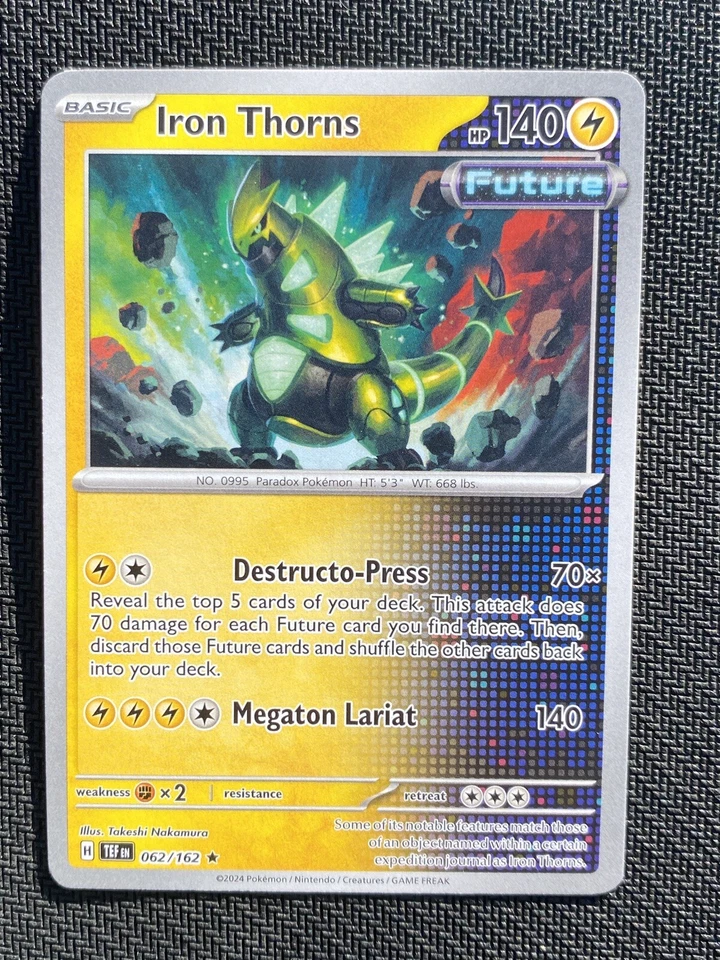 Iron Thorns 062/162 Temporal Forces Non- Holo Deck Exclusive Variant NEAR MINT - Image 1 of 2