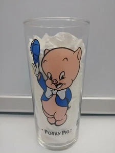 Rare Vintage 1993 Looney Tunes Warner Bros. Federal Glass Porky Pig Blue Outfit - Bild 1 von 4