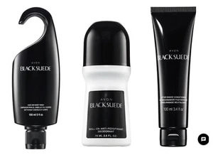 Black Suede Hair and Body Wash & After Shave Conditioner &Roll-on( 3 Piece sets) - Picture 1 of 4