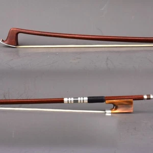 Pro Master Pernambuco Skin Carbon Fiber Violin Bow 4/4 Red OX No eye Silver Fast - Picture 1 of 12