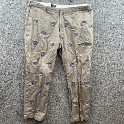 Texas Christian University TCU Horn Frogs Khaki Pants Mens Size 44 Cover
