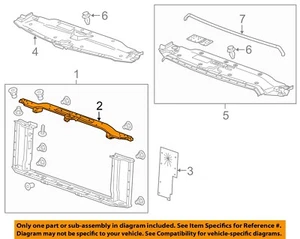 GM OEM Radiator Core Support-Upper Tie Bar 22777913 - Bild 1 von 2
