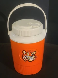 Vintage Esso Exxon Tiger Orange 1/2 Gallon Gott Cooler Jug - Picture 1 of 10