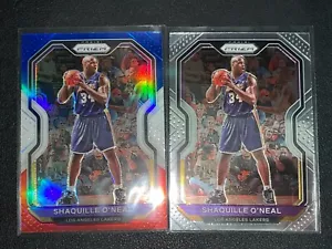 2020-21 Panini Prizm #207 HOF Shaquille O’Neal Lakers Red White Blue & Base Card - Picture 1 of 7