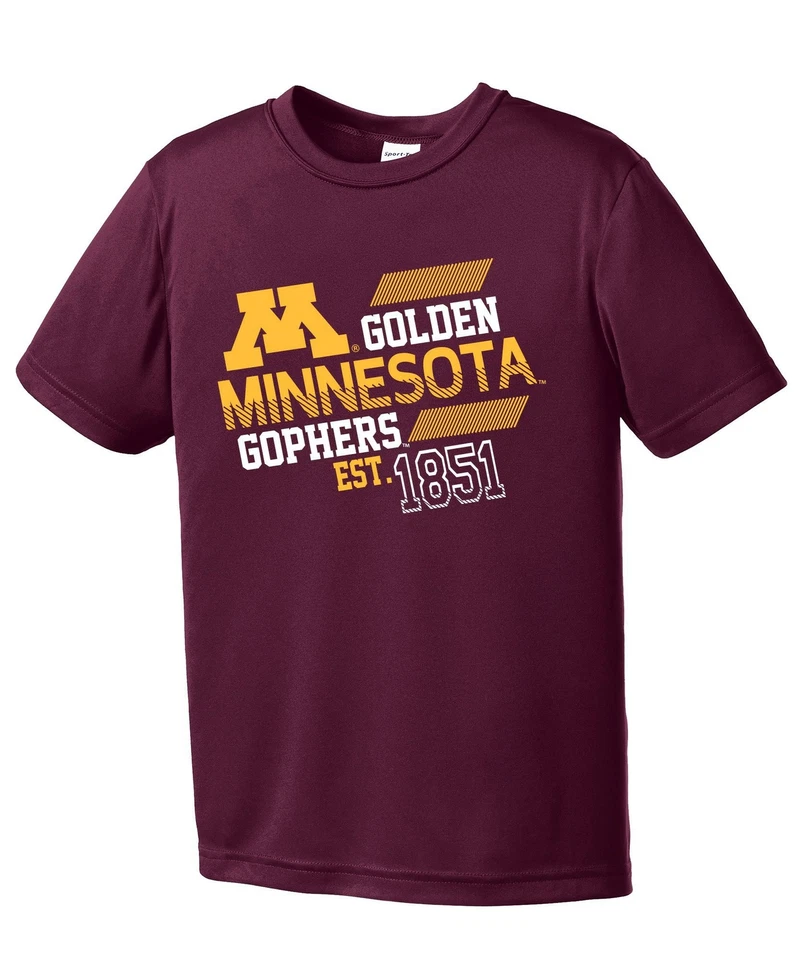 NCAA Minnesota Golden Gophers Youth Boys Offsides Short sleeve Polyester Comp... - Image 1 of 1