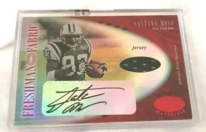 2001 Leaf Certified Materials Mirror Red /150 Santana Moss #111 Rookie Auto RC - Picture 1 of 2