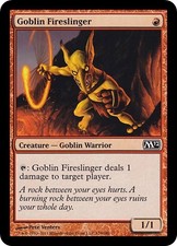 GOBLIN FIRESLINGER ~mtg EX-NM M12 Magic 2012 Common x4