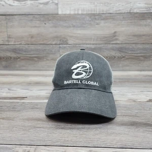 Barbell Global Hat Cap Adult Mens Mesh Back Trucker Adjustable Snapback  - Picture 1 of 10
