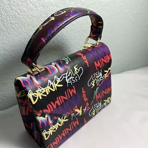 Festival Hand Bag Crossbody Chain Purse Graffiti 3AM FOREVER - Picture 1 of 13