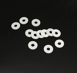 Beryllium Oxide Ceramic Washer Beryllia BeO 0.55" / 14mm High Thermal 26pcs - Picture 1 of 3