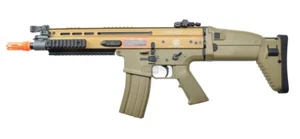 FN Herstal SCAR-L Airsoft Metal/Polymer AEG Airsoft Rifle Toy Tan - Picture 1 of 8