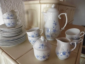 Schumann Porzellan Kaffeeservice "Manuela" 21 tlg. f. 6 Pers. Blumenmuster NEU - Bild 1 von 3